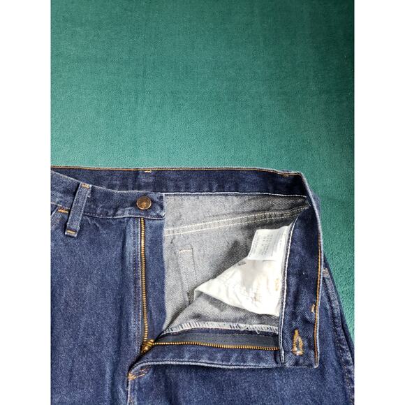 Rustlers Jeans Size 31x30 Mens Blue Pants Denim Cotton Mid Rise Work Straight - Picture 4 of 12
